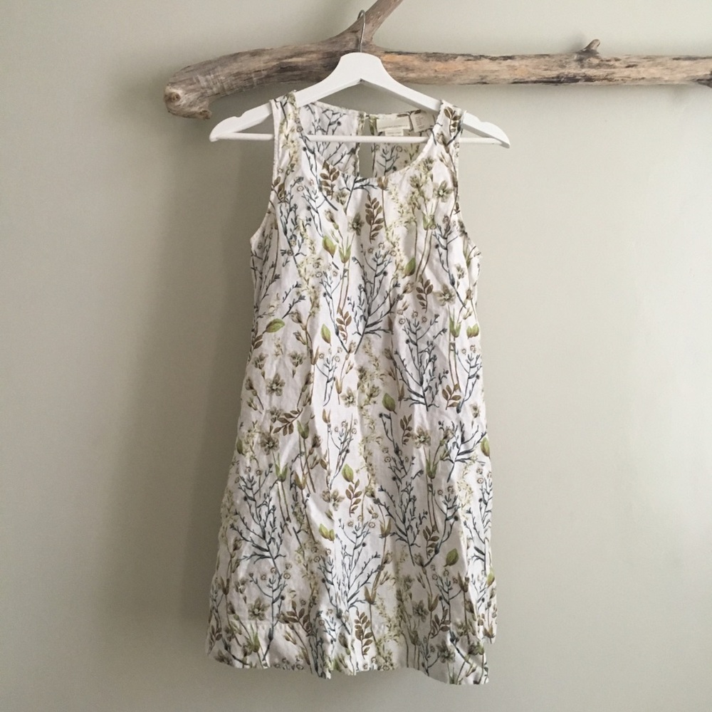 Cynthia Rowley Floral Linen Sleeveless Dress